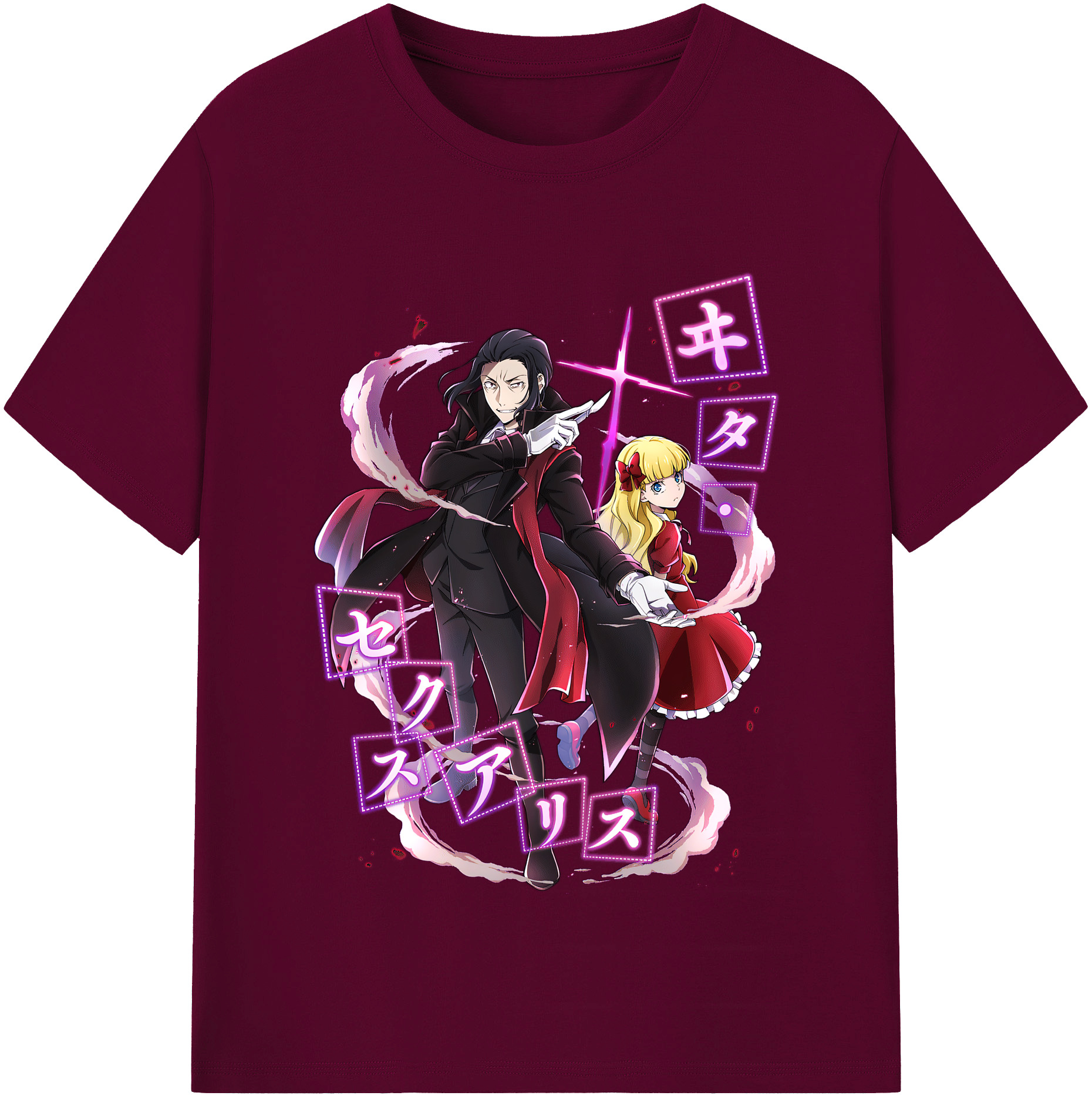 （画像用） 文豪ストレイドッグス Bungo Stray Dogs レディースカジュアルプリントTシャツ（綿100％）
